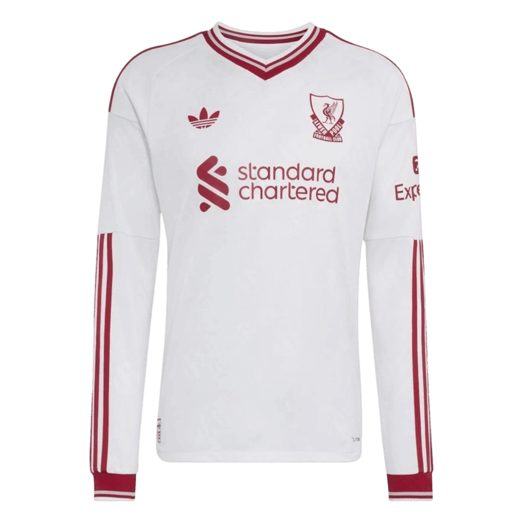 Męska koszulka Liverpoolu wyjazdowa z długim rękawem wersja zawodnicza 2026/27