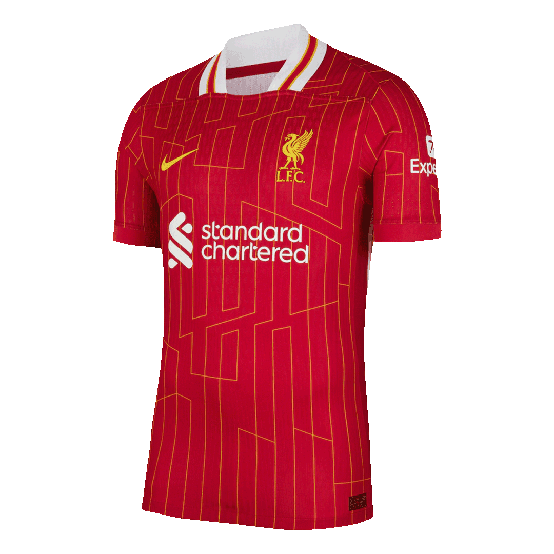 Męska Koszulka Domowa Liverpool Wersja Piłkarska - CHAMPIONS 24/25 - Slim Fit - Topowe Koszulki Pilkarskie Sklep Internetowy
