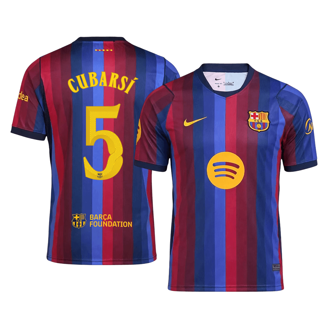 Męska koszulka Barcelony domowa CUBARSÍ #5 2026/27 - UCL
