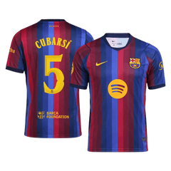 Męska koszulka Barcelony domowa CUBARSÍ #5 2026/27 - UCL