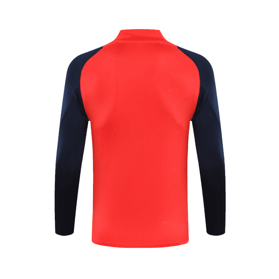 Męska Zestaw bluzy zapinanej na zamek Manchester United (top + spodnie) 2024/25 - Topowe Koszulki Pilkarskie Sklep Internetowy