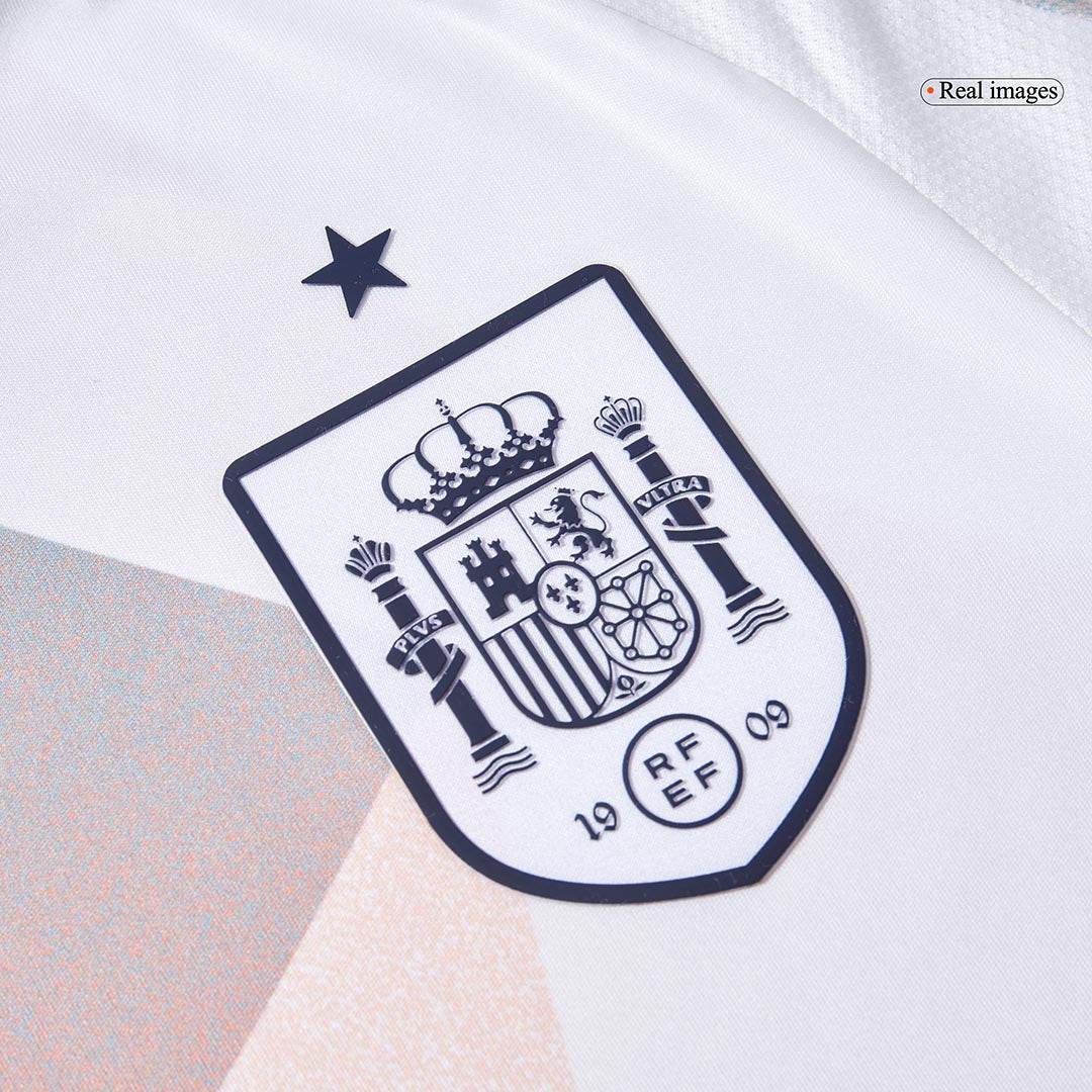 Męska Koszulka Wyjazdowa Hiszpania 2025 - Women's Euro - Topowe Koszulki Pilkarskie Sklep Internetowy