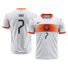 Męska koszulka Holandii wyjazdowa XAVI #7 wersja zawodnicza - Mundial 2026