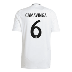 Męska Wysokiej jakości koszulka piłkarska CAMAVINGA #6 Real Madryt Home 2024/25 - Topowe Koszulki Pilkarskie Sklep Internetowy
