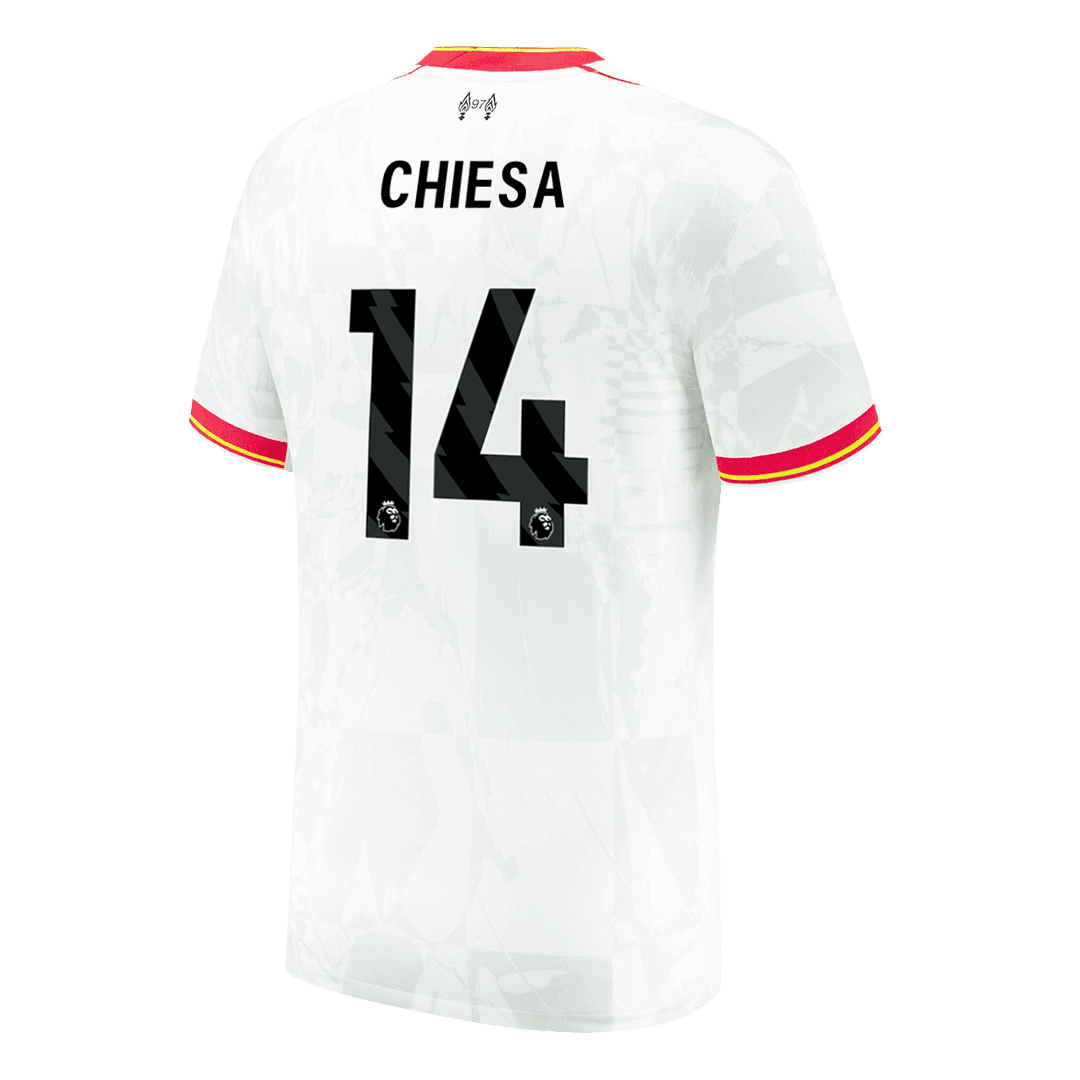 Męska Koszulka Trzecia Wyjazdowa Liverpool CHIESA #14 2024/25 - Topowe Koszulki Pilkarskie Sklep Internetowy