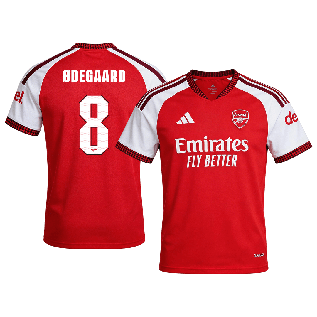 Męska domowa koszulka Arsenalu 2026/27 – ØDEGAARD #8 (UCL) [Premium]