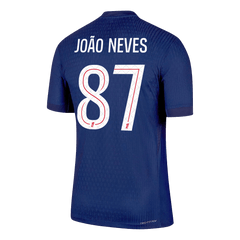 PSG João Neves #87 Herren-Heimtrikot 2025/26 Fußballversion - Slim Fit