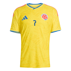 Męska koszulka Kolumbii domowa LUIS DíAZ #7 wersja zawodnicza – Mundial 2026