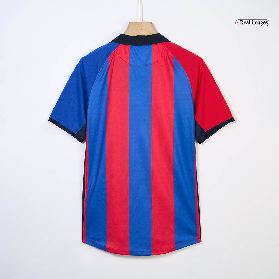 Koszulka Retro Domowa Barcelona RIVALDO #10 2001/02 - Topowe Koszulki Pilkarskie Sklep Internetowy