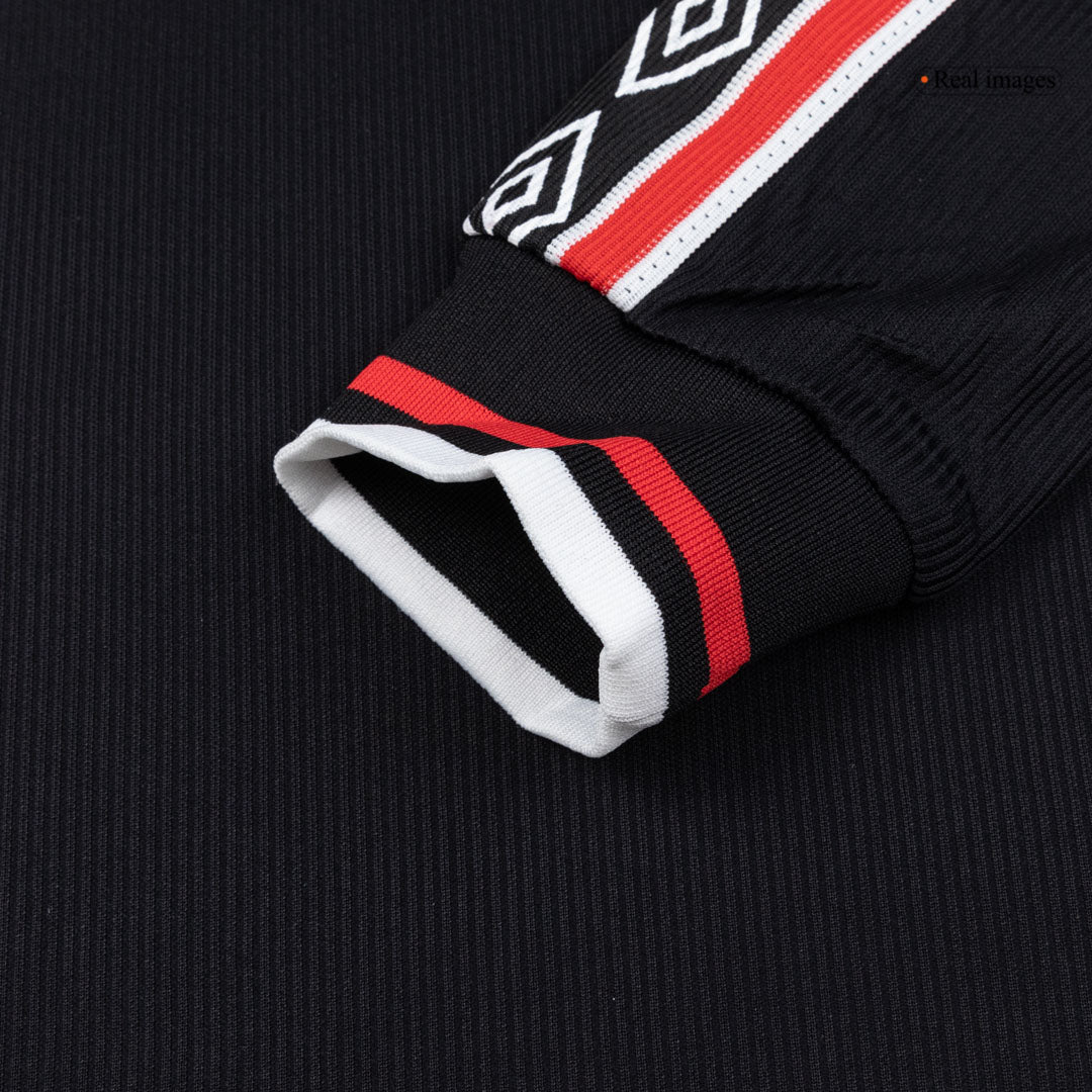 Męska Koszulka Retro Wyjazdowa Manchester United 1998 z Długim Rękawem