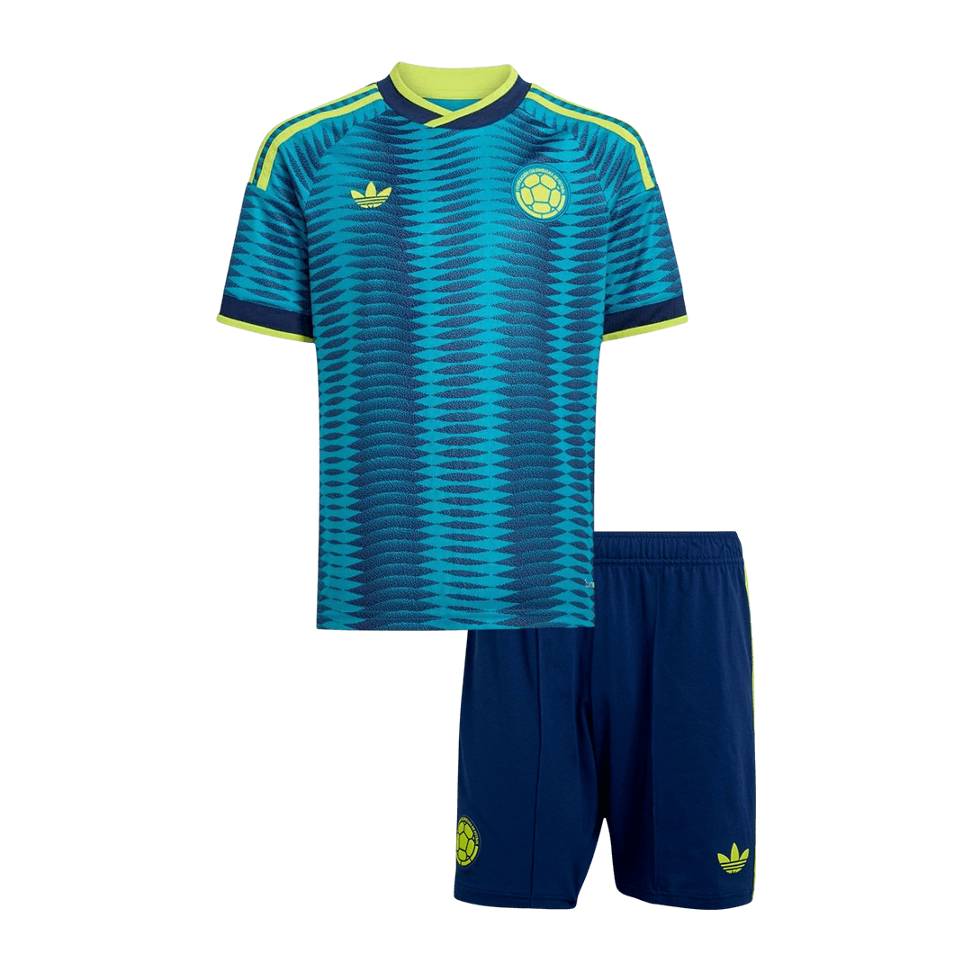 Dziecięcy Zestaw Wyjazdowa Colombia (Koszulka+Spodenki) World Cup 2026