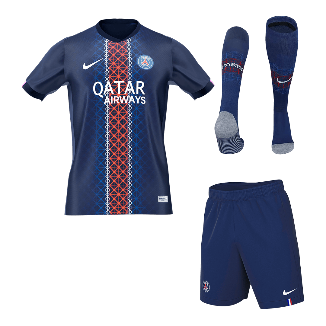 Męski Zestaw Domowa PSG (Koszulka + Spodenki + Skarpety) 2025/26 [PREMIUM]