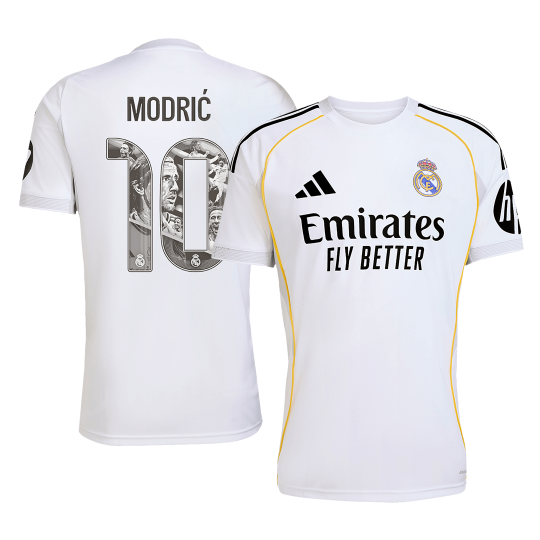 Męska Koszulka Domowa Real Madryt MODRIĆ #10 2025/26