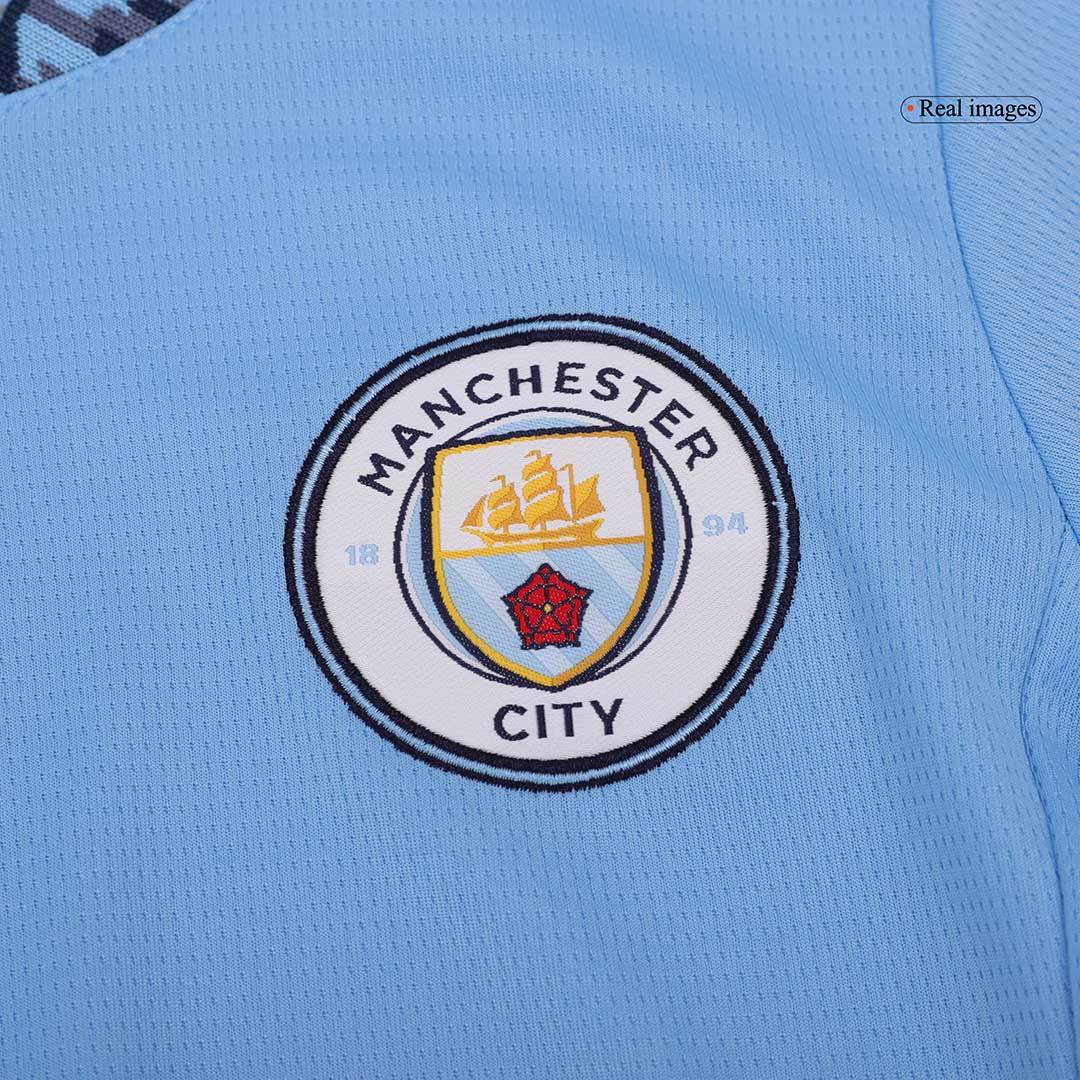 Damska wysokiej jakości koszulka piłkarska Manchester City Home 2024/25 - Topowe Koszulki Pilkarskie Sklep Internetowy