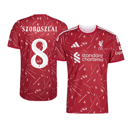 Męska koszulka Liverpoolu domowa SZOBOSZLAI #8 wersja zawodnicza 2026/27 - UCL