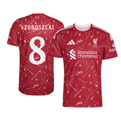 Męska koszulka Liverpoolu domowa SZOBOSZLAI #8 wersja zawodnicza 2026/27 - UCL