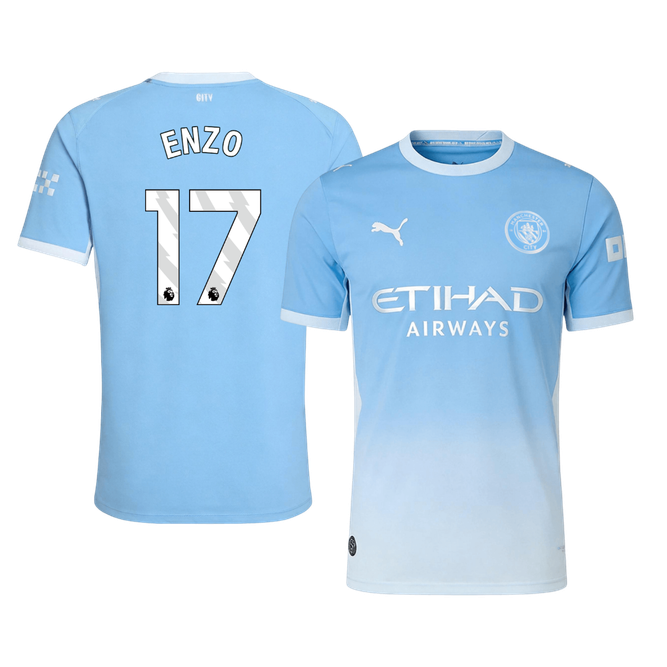 Męska koszulka Manchesteru City domowa ENZO #17 wersja zawodnicza 2026/27