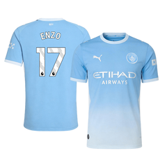 Męska koszulka Manchesteru City domowa ENZO #17 wersja zawodnicza 2026/27