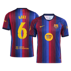 Męska domowa koszulka FC Barcelony 2026/27 – GAVI #6 (UCL) [Premium]