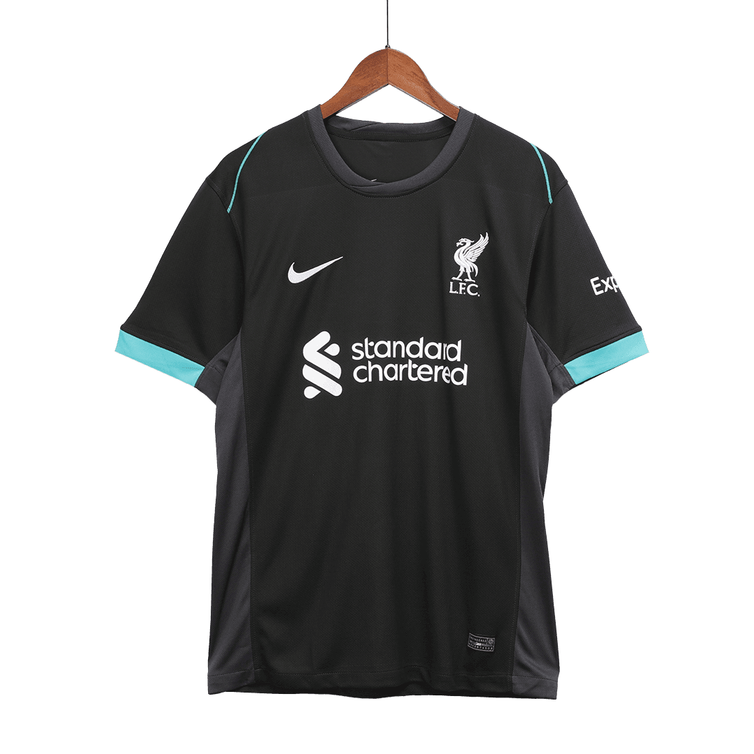 Koszulka piłkarska Liverpool Away (Koszulka+Szorty) 2024/25 - Topowe Koszulki Pilkarskie Sklep Internetowy