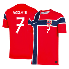 Męska koszulka Norwegii domowa SØRLOTH #7 – Mundial 2026