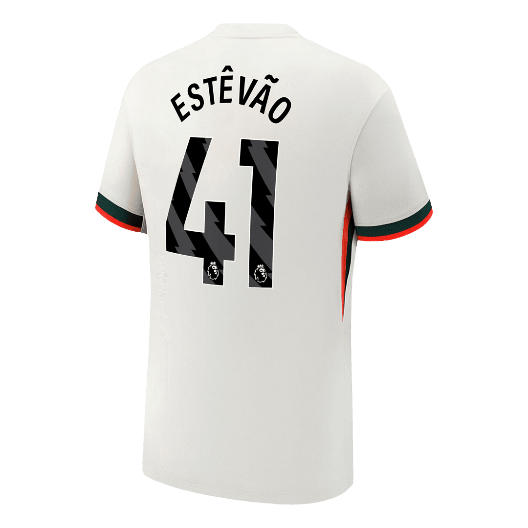 Męska Koszulka Wyjazdowa Chelsea ESTÊVÃO #41 2025/26 - Topowe Koszulki Pilkarskie Sklep Internetowy