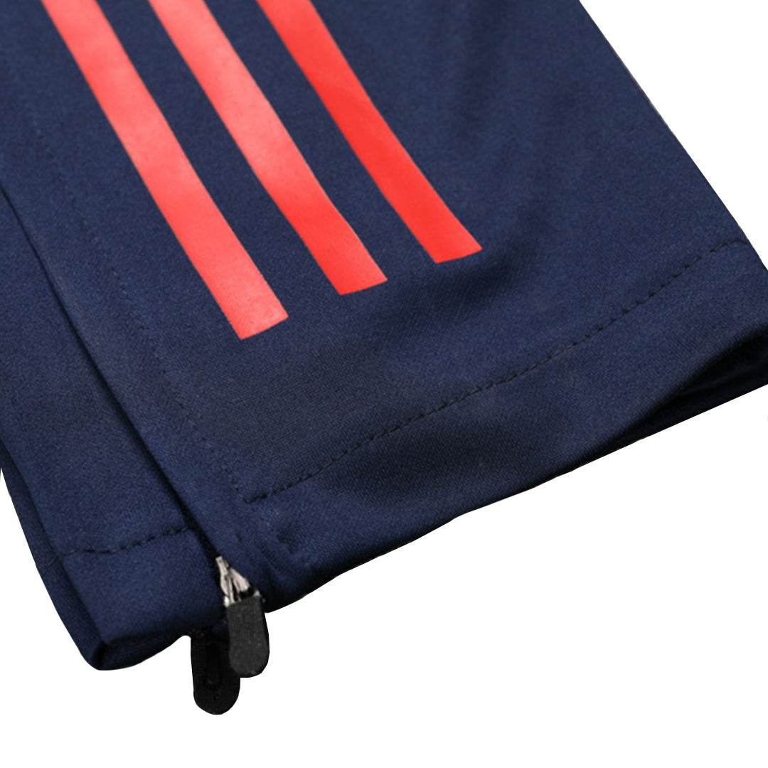 Męska Zestaw bluzy zapinanej na zamek Manchester United (top + spodnie) 2024/25 - Topowe Koszulki Pilkarskie Sklep Internetowy