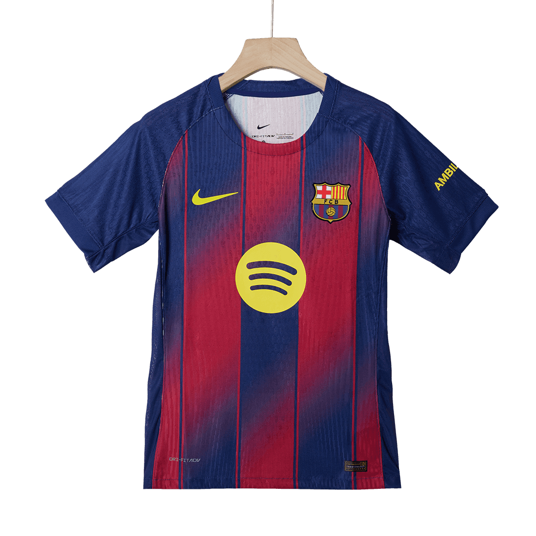 Męska Koszulka Domowa Barcelona KOUNDE #23 Wersja Piłkarska 2025/26 - UCL - Slim Fit - Topowe Koszulki Pilkarskie Sklep Internetowy