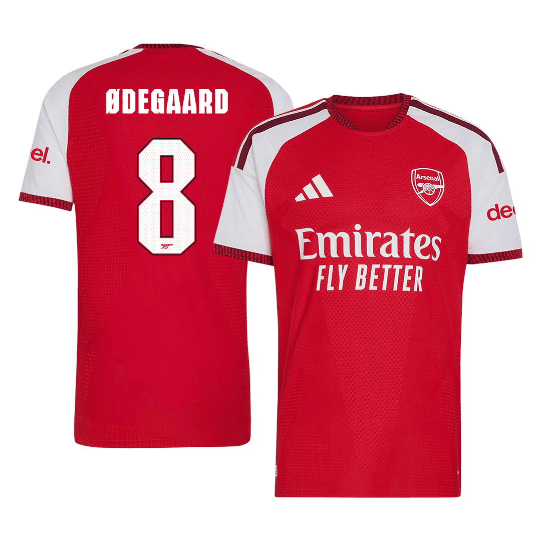 Męska koszulka Arsenalu domowa ØDEGAARD #8 wersja zawodnicza 2026/27 - UCL