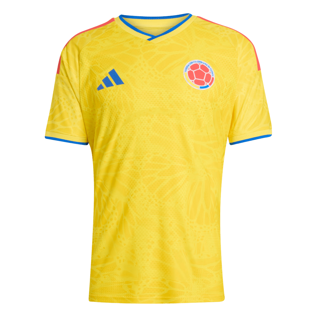 Męska Koszulka Domowa Colombia Wersja Piłkarska World Cup 2026 - Slim Fit