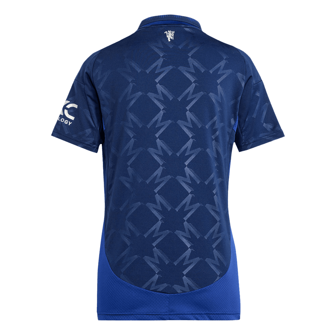 Damska wyjazdowa koszulka piłkarska Manchester United na sezon 2024/25 - Topowe Koszulki Pilkarskie Sklep Internetowy