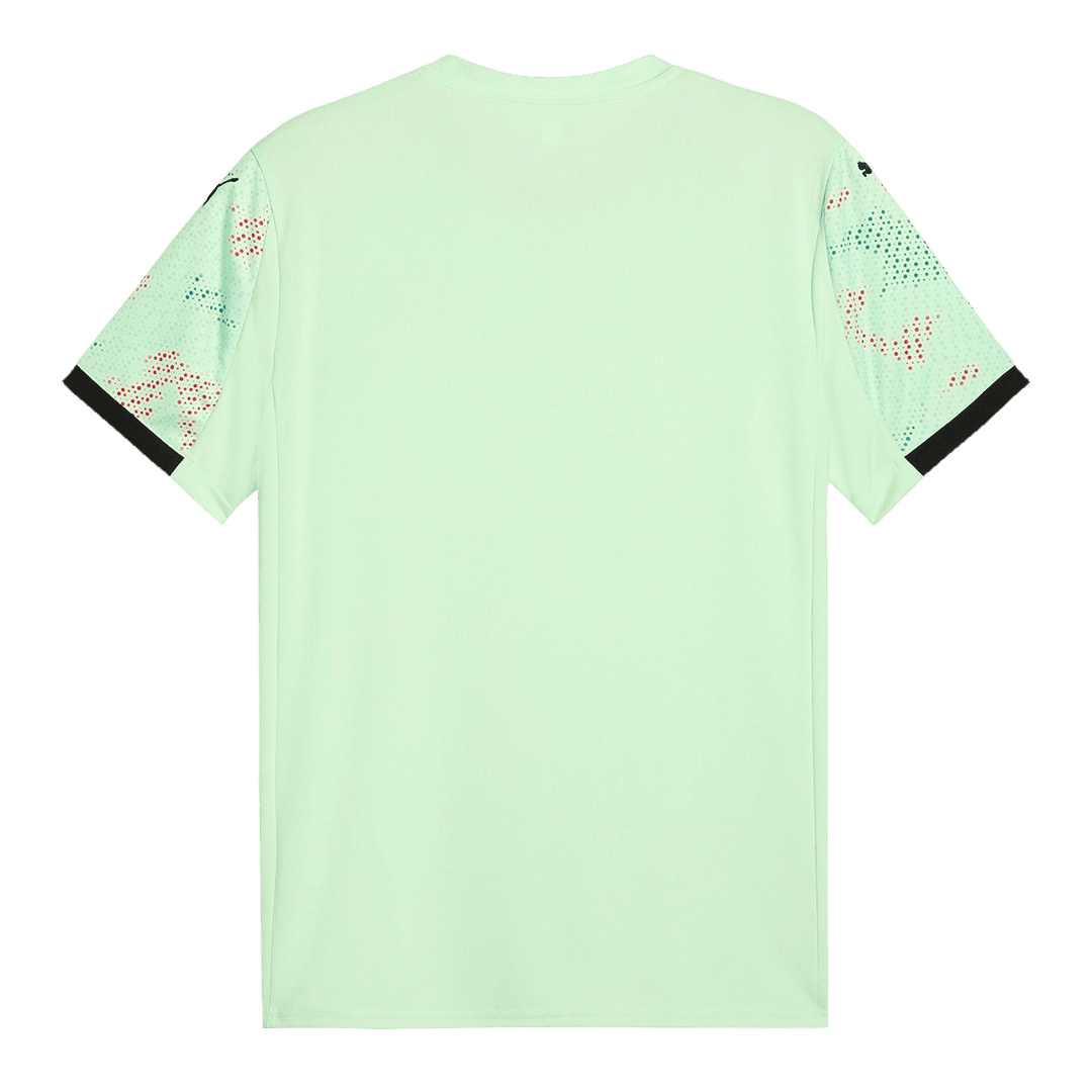 Męska Koszulka Wyjazdowa Portugalia 2025 Zielona - Women's Euro - Topowe Koszulki Pilkarskie Sklep Internetowy