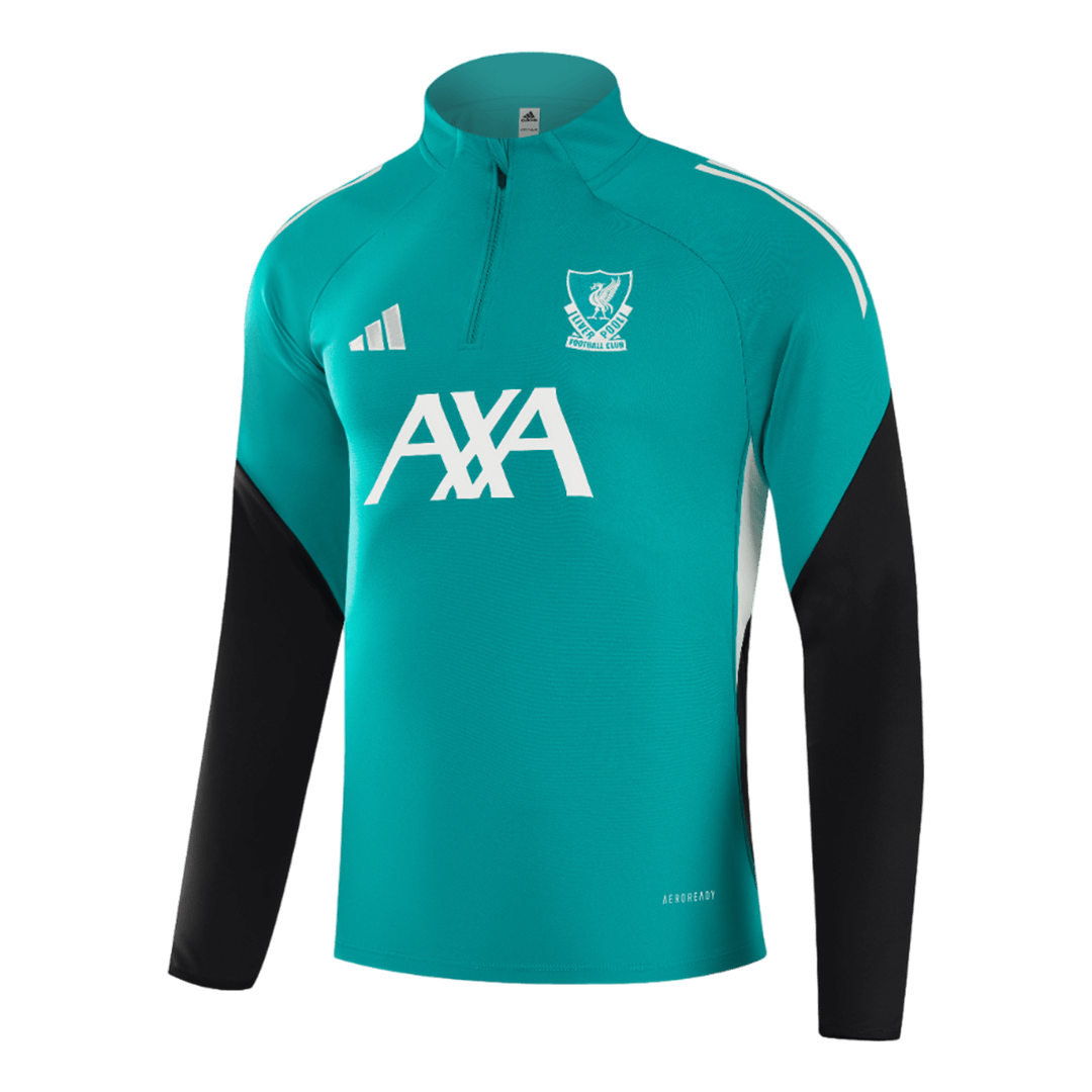 Juniorski Liverpool Bluza z zamkiem Komplet Dresowy 2025/26 Zielony