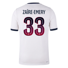 Męska koszulka PSG wyjazdowa ZAÏRE-EMERY #33 wersja zawodnicza 2026/27