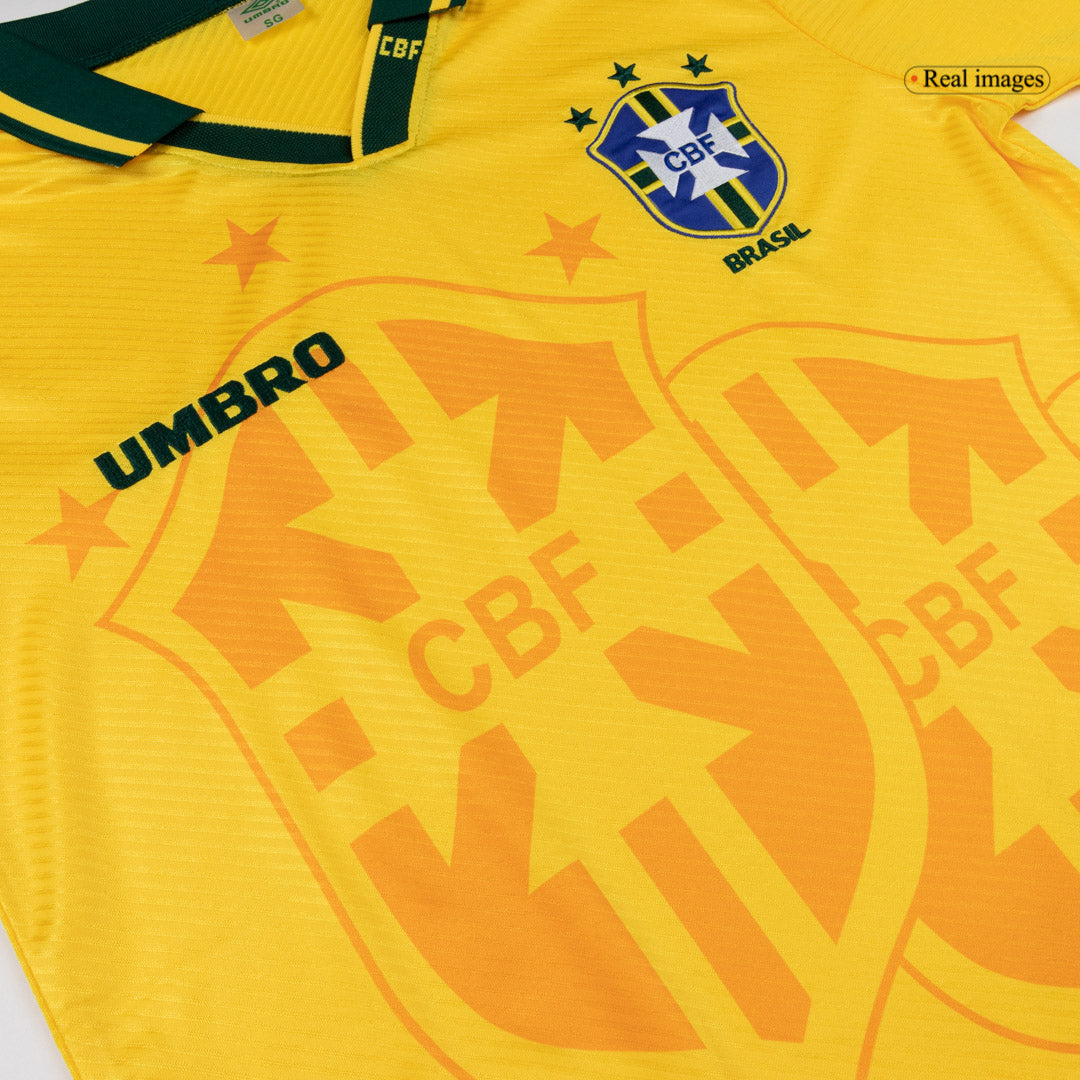 Męska Koszulka Retro Domowa Brazil 1994