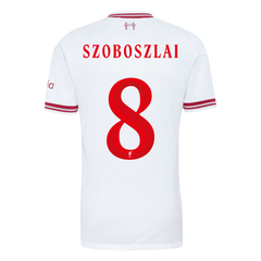 Męska koszulka Liverpoolu wyjazdowa SZOBOSZLAI #8 wersja zawodnicza 2026/27 - UCL