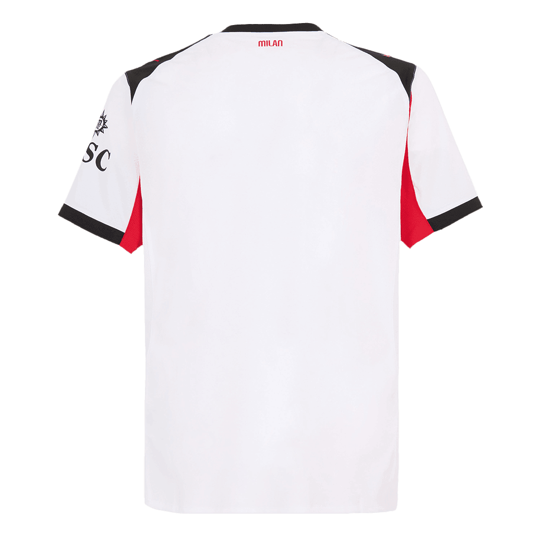 Męska Koszulka Wyjazdowa AC Milan Wersja Piłkarska 2025/26 - Slim Fit - Topowe Koszulki Pilkarskie Sklep Internetowy