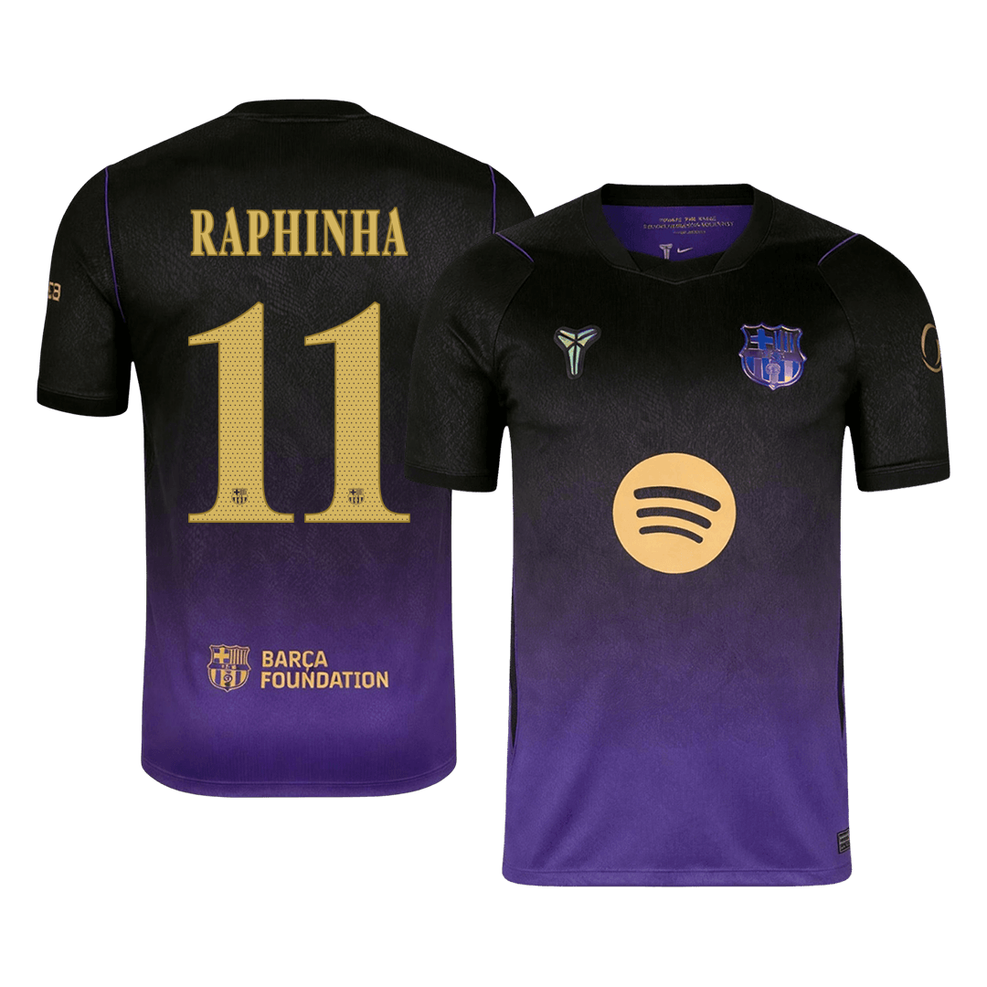 Męska koszulka Barcelony wyjazdowa RAPHINHA #11 2026/27 - UCL
