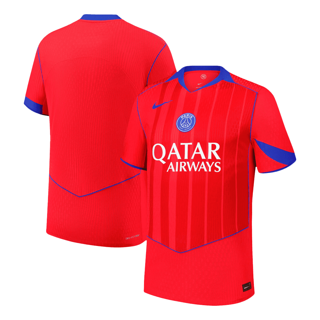 Męska Koszulka Trzecia Wyjazdowa PSG Wersja Piłkarska 2025/26 - Slim Fit - Topowe Koszulki Pilkarskie Sklep Internetowy