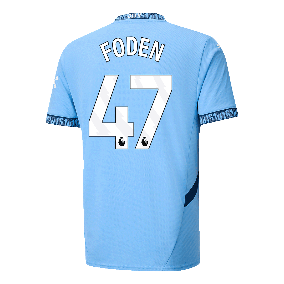 FODEN #47 Koszulka piłkarska domowa Manchester City 2024/25 - Topowe Koszulki Pilkarskie Sklep Internetowy