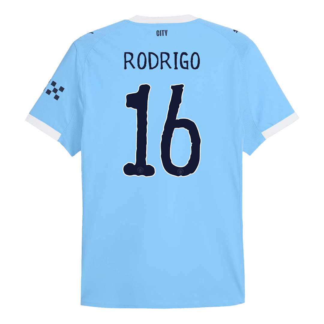 Męska Koszulka Domowa Manchester City RODRIGO #16 Wersja Piłkarska 2025/26 - Club World Cup - Slim Fit - Topowe Koszulki Pilkarskie Sklep Internetowy
