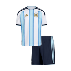 Dziecięcy zestaw Argentyny domowy 2026 - Mundial 2026 [PREMIUM]