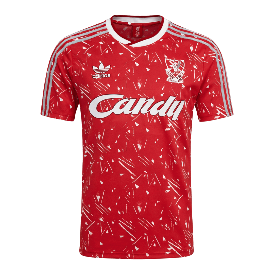 Męska Koszulka Retro Domowa Liverpool 1989/91