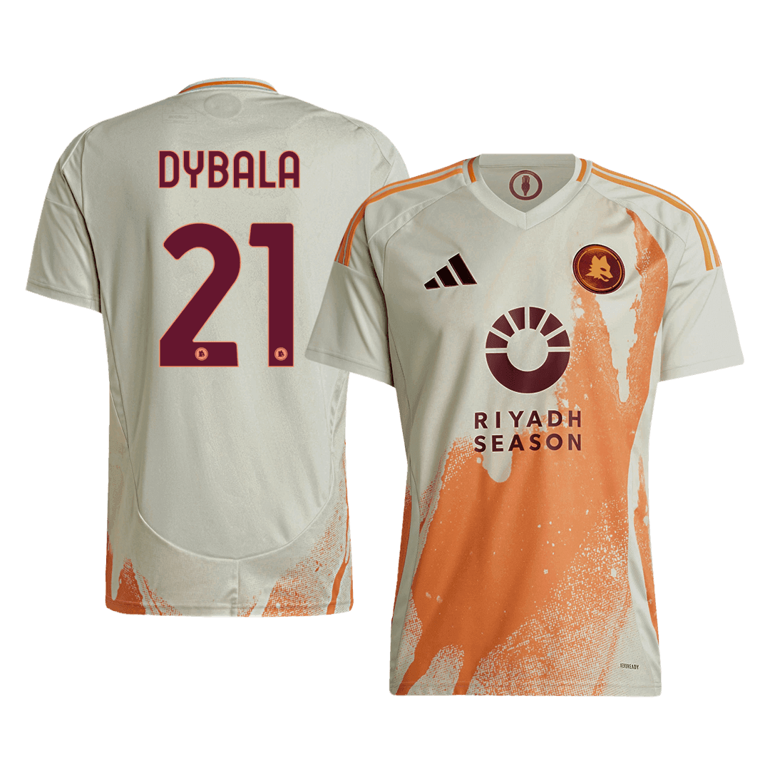 Męska Koszulka Wyjazdowa AS Roma DYBALA #21 2024/25 - Topowe Koszulki Pilkarskie Sklep Internetowy
