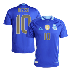 Męska Koszulka Wyjazdowa Argentyna MESSI #10 Wersja Piłkarska 2024 - Slim Fit - Topowe Koszulki Pilkarskie Sklep Internetowy