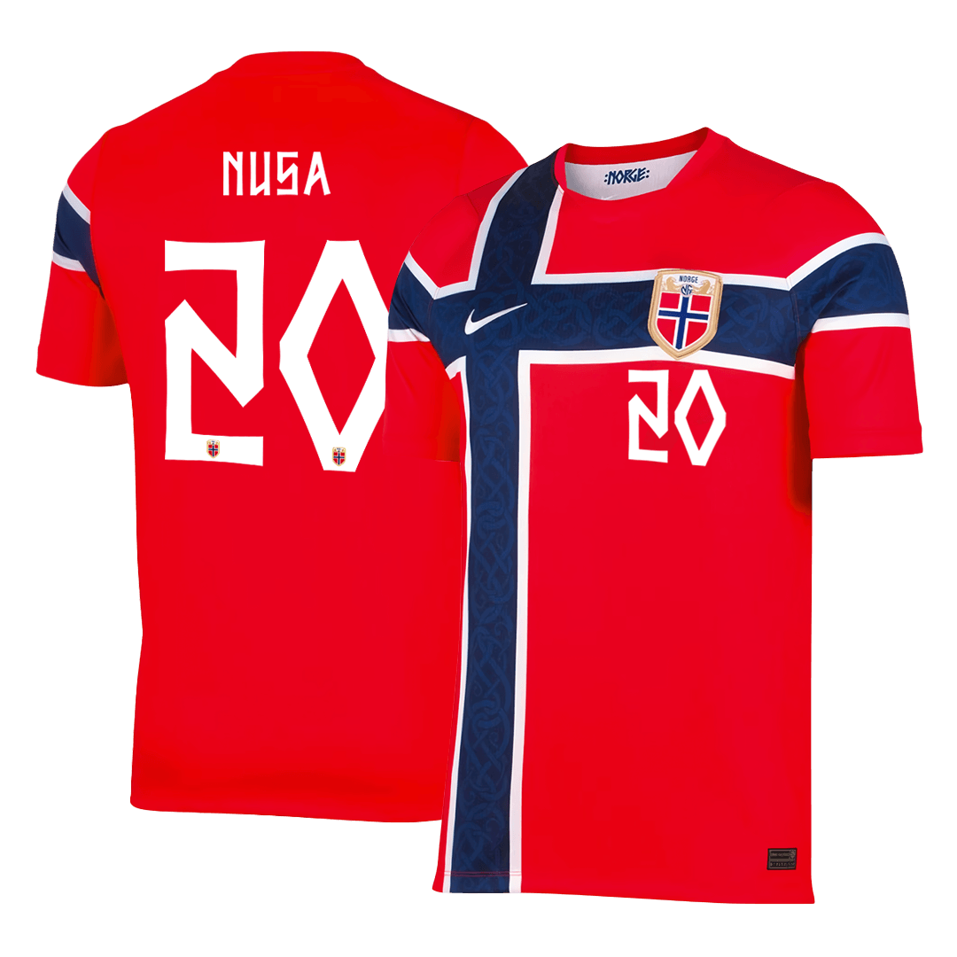 Męska koszulka Norwegii domowa NUSA #20 – Mundial 2026