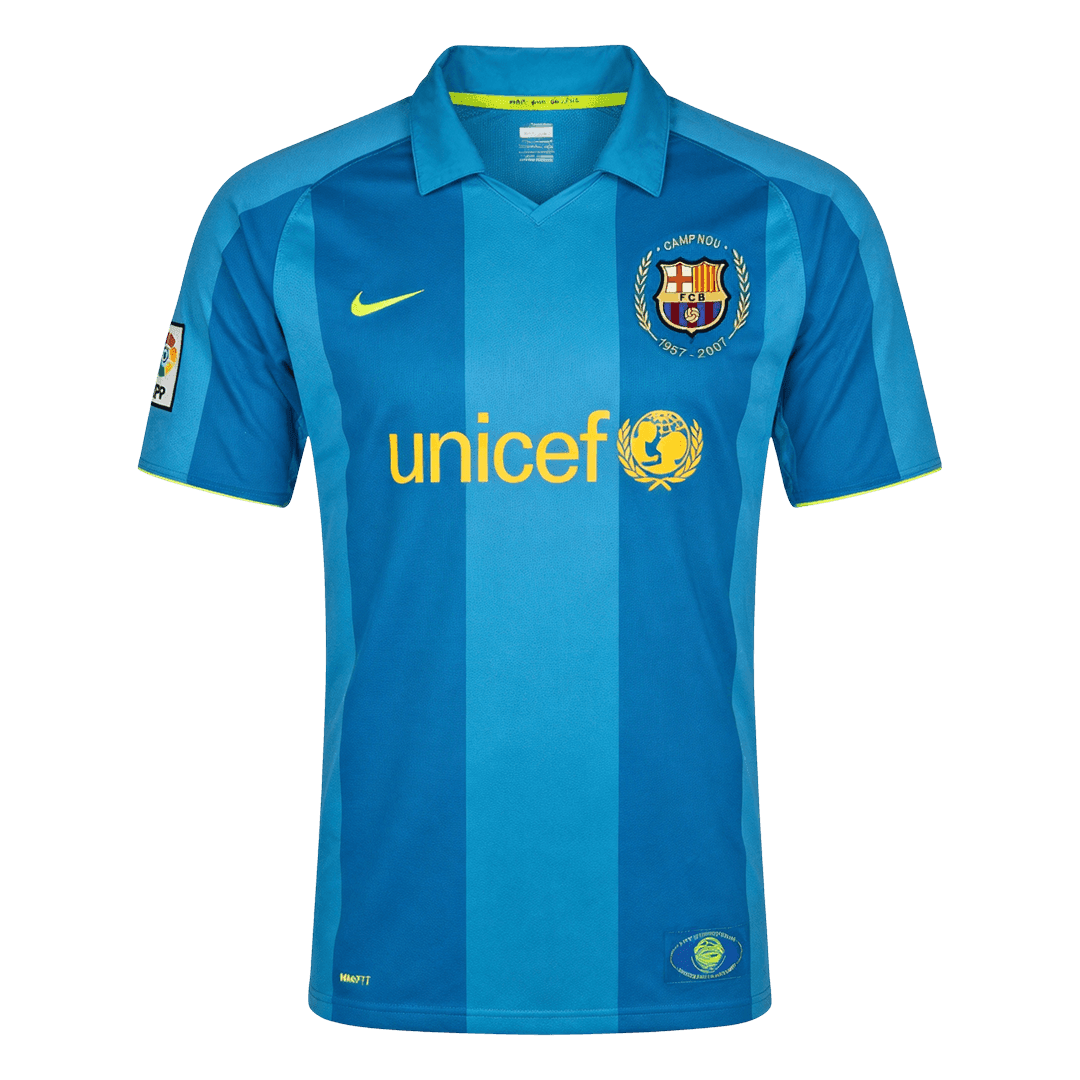 Męska Koszulka Retro Wyjazdowa Barcelona 2007/08