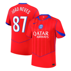 Męska Koszulka Trzecia Wyjazdowa PSG JOÃO NEVES #87 2025/26