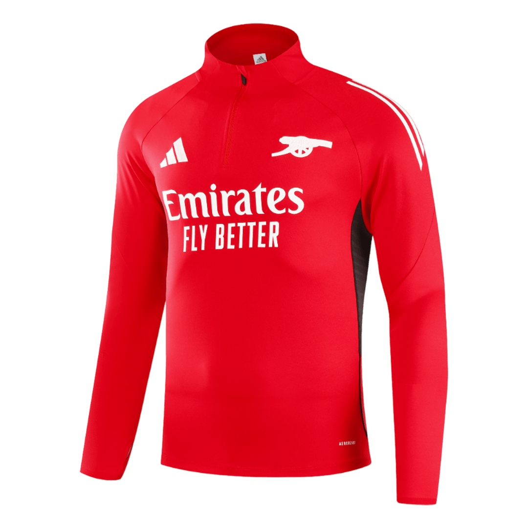 Juniorski Arsenal Bluza z zamkiem Komplet Dresowy 2025/26 Czerwony