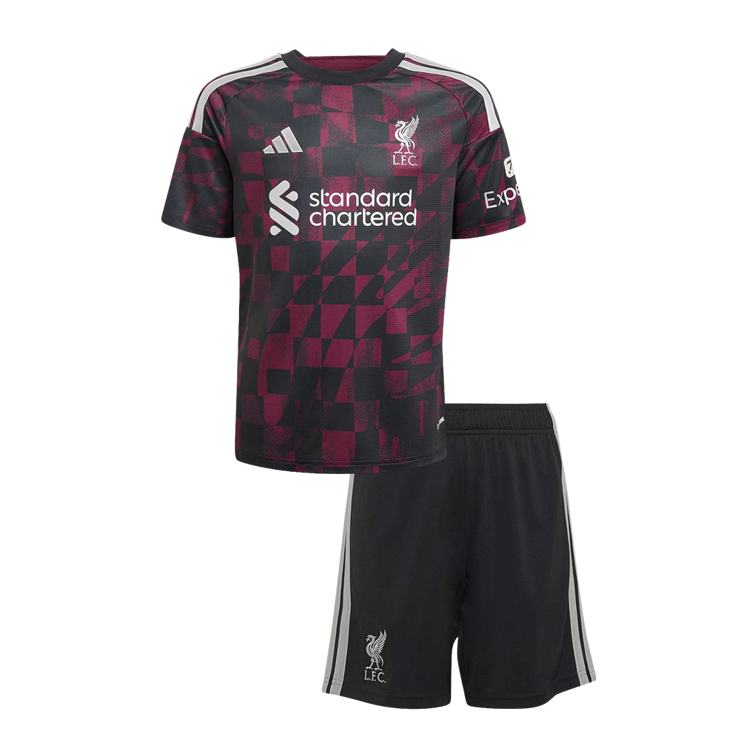 Dziecięcy zestaw Liverpoolu trzecia 2026/27